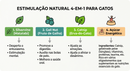 Erva-de-gato bola giratória 4 em 1 com adesivo para parede seguro e comestível