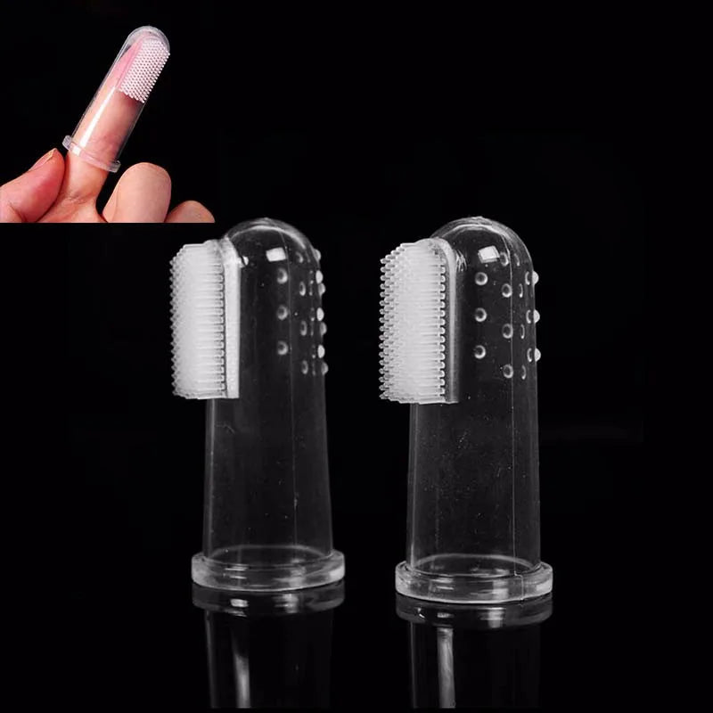 Brosse à dents en silicone souple pour chien