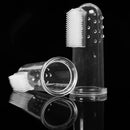 Escova de dentes em silicone macio para cães