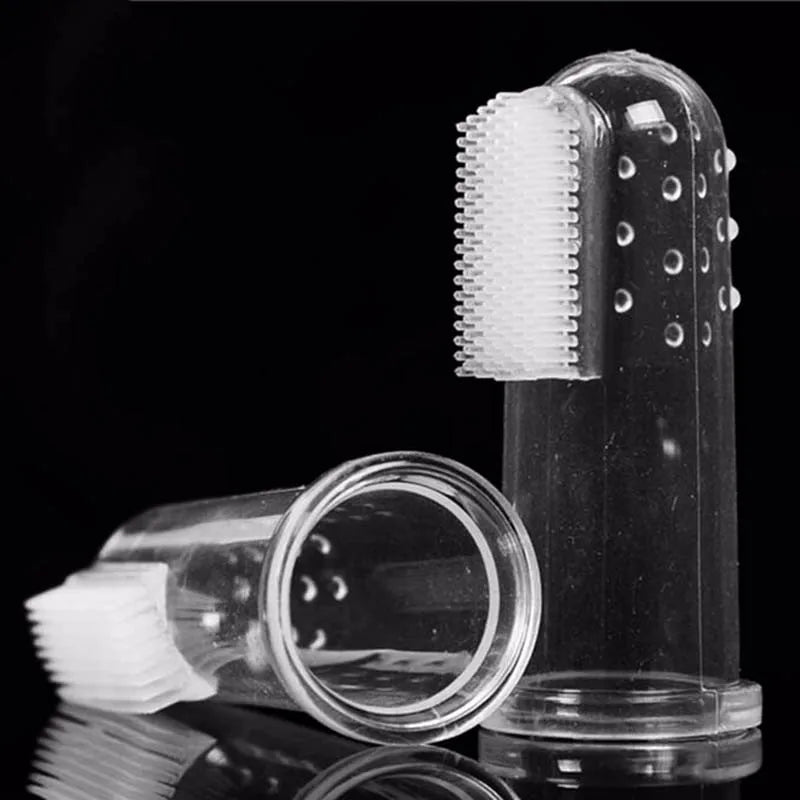 Brosse à dents en silicone souple pour chien