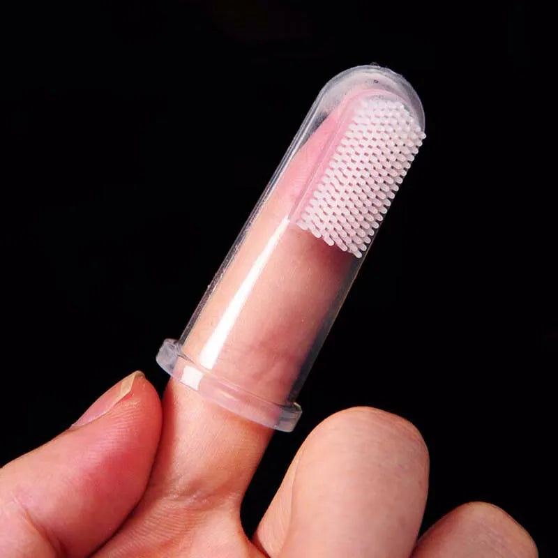 Brosse à dents en silicone souple pour chien