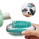 Escova de banho de silicone macio para cães e gatos