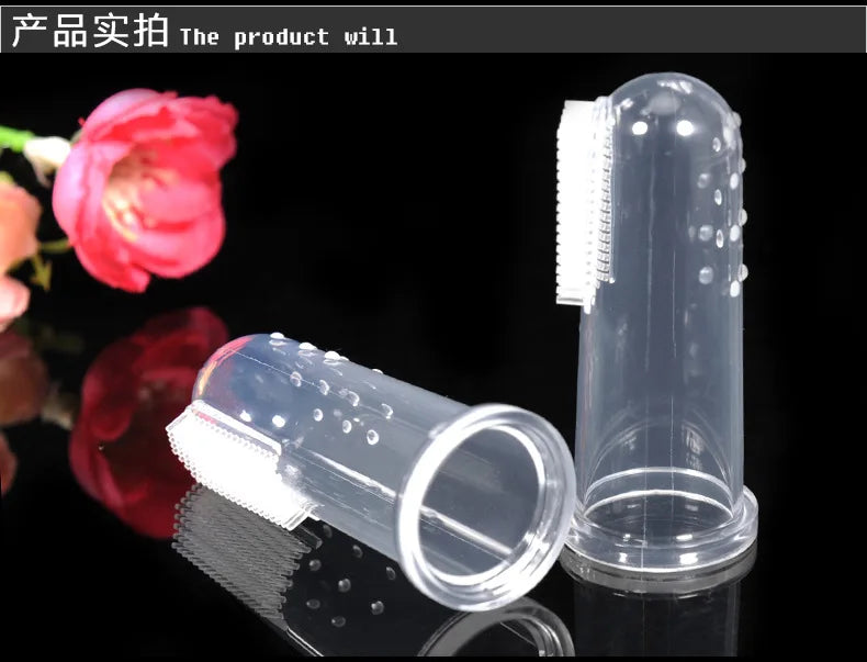 Brosse à dents en silicone souple pour chien