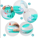 Escova de banho de silicone macio para cães e gatos