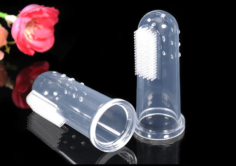 Brosse à dents en silicone souple pour chien