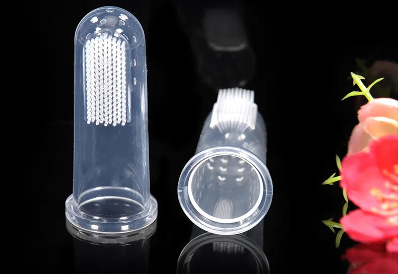 Brosse à dents en silicone souple pour chien