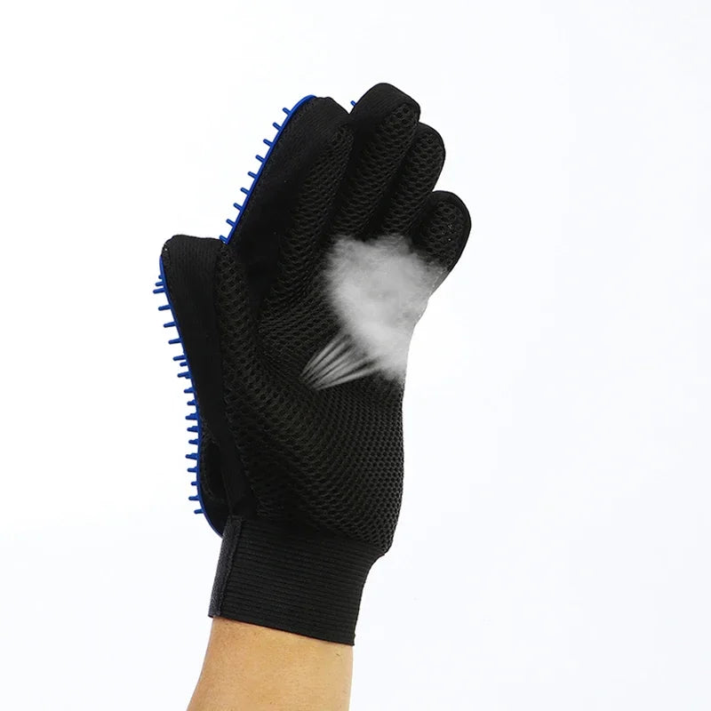 Luvas de Silicone para Escovação e Pente para Cabelo de Gatos e Cães