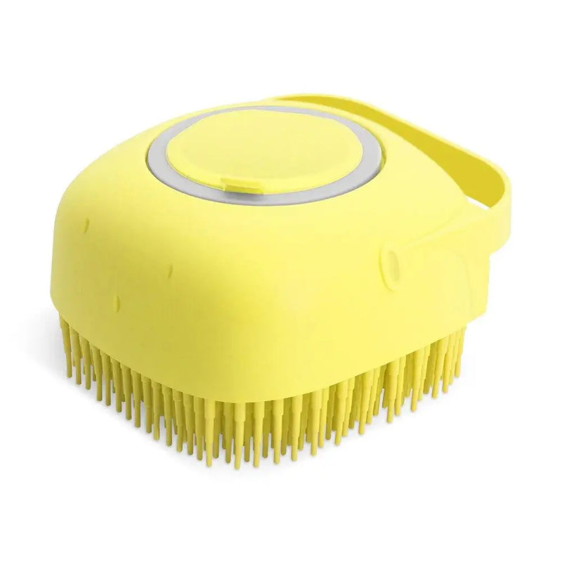 Escova de silicone macia para xampu com capacidade de 80ml para cães