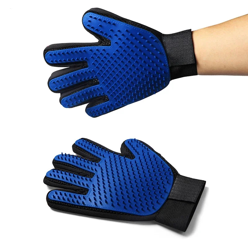 Luvas de Silicone para Escovação e Pente para Cabelo de Gatos e Cães