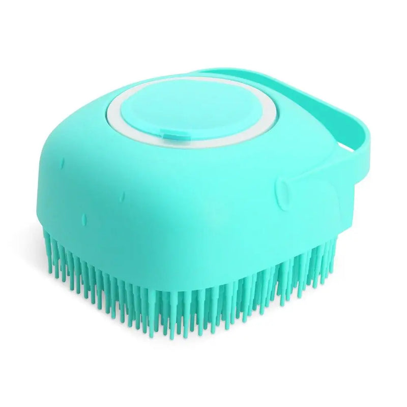 Escova de silicone macia para xampu com capacidade de 80ml para cães