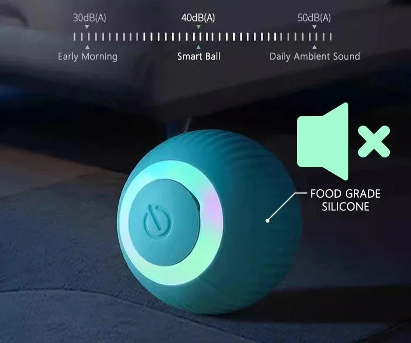 Bola giratória para gatos brinquedo elétrico interativo com carregamento USB