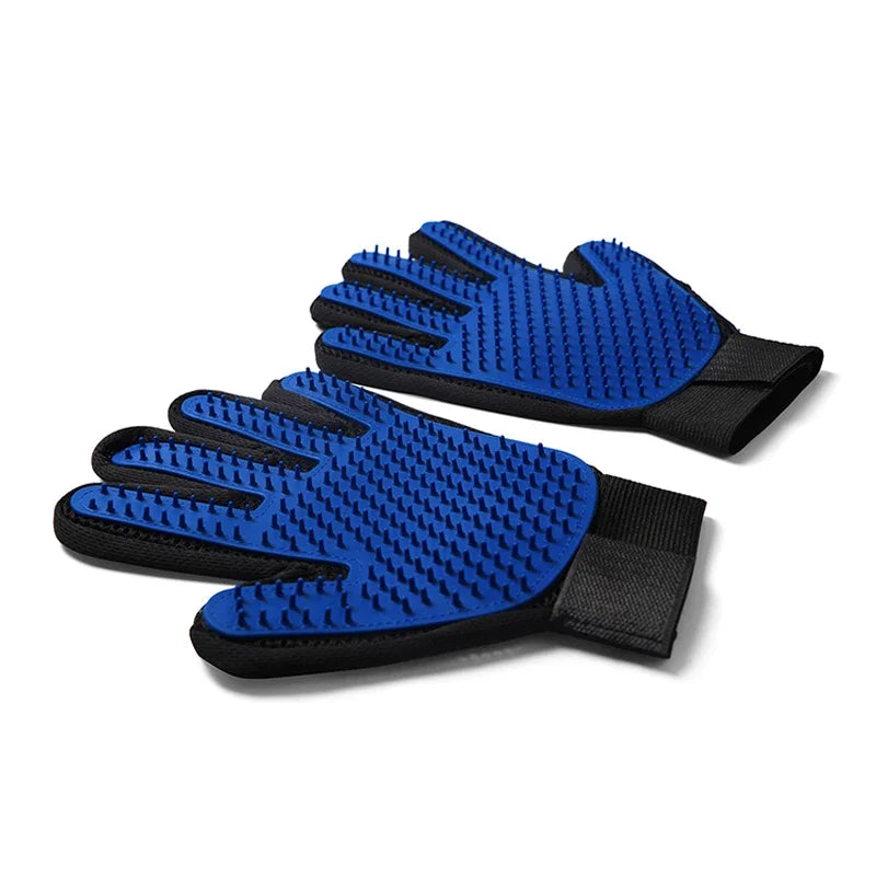 Luvas de Silicone para Escovação e Pente para Cabelo de Gatos e Cães