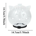 Focinheira de bolha para gatos proteção anti-mordida e anti-lambida, capuz espacial respirável para gatos.