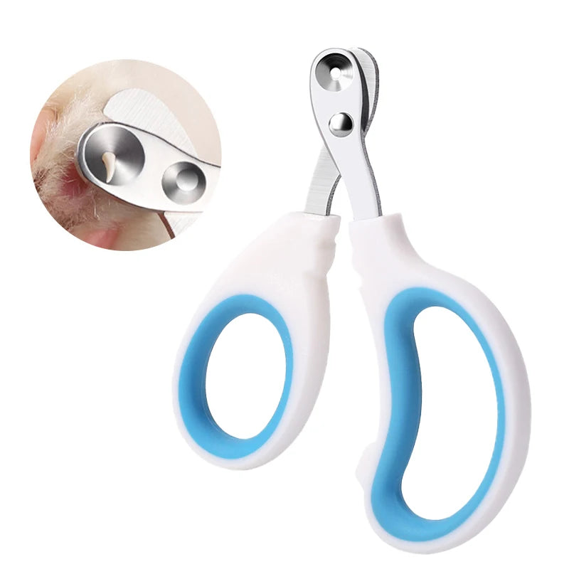 Cortador de Unhas Profissional para Gatos Pequenos e Cães em Aço Inoxidável