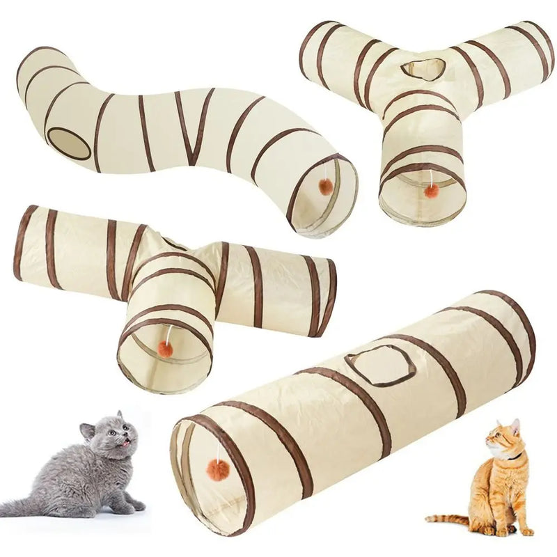 Túnel para Gatos em Poliéster e Arame de Aço