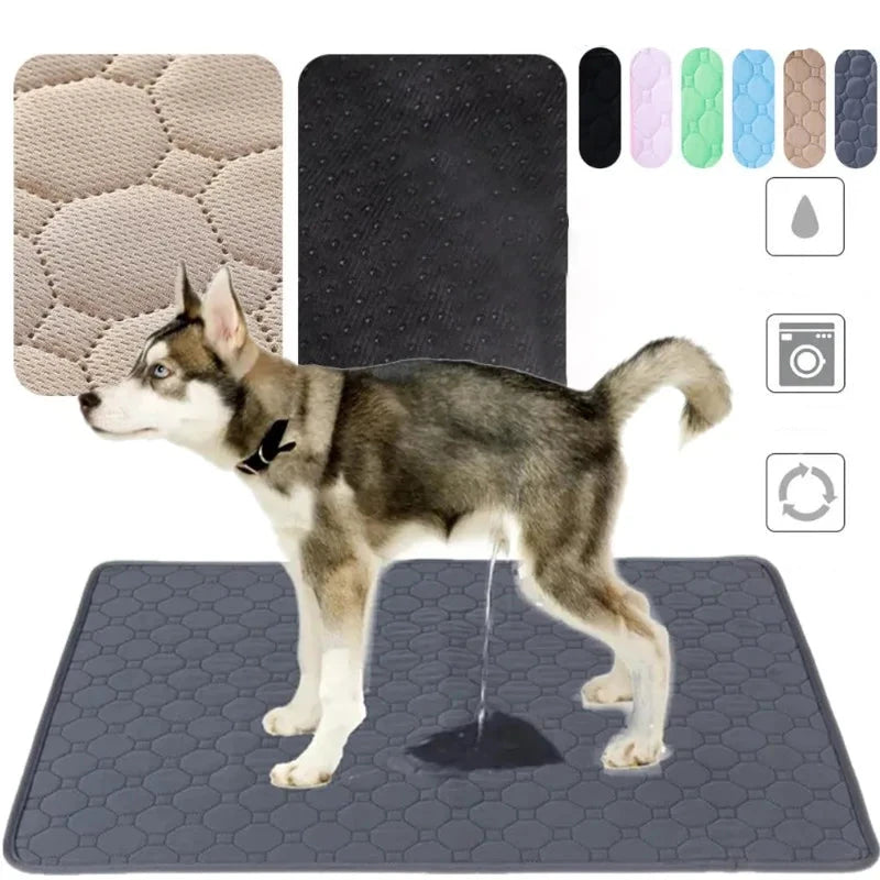Almofada para xixi de cachorro reutilizável, tapete de urina para assento de carro