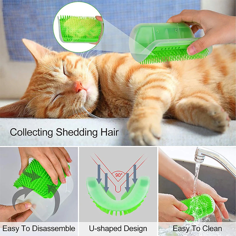 Arranhador e Massageador para Gatos e Removedor de Pelos para Cães e Gatos