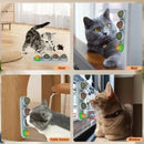 Erva-de-gato bola giratória 4 em 1 com adesivo para parede seguro e comestível