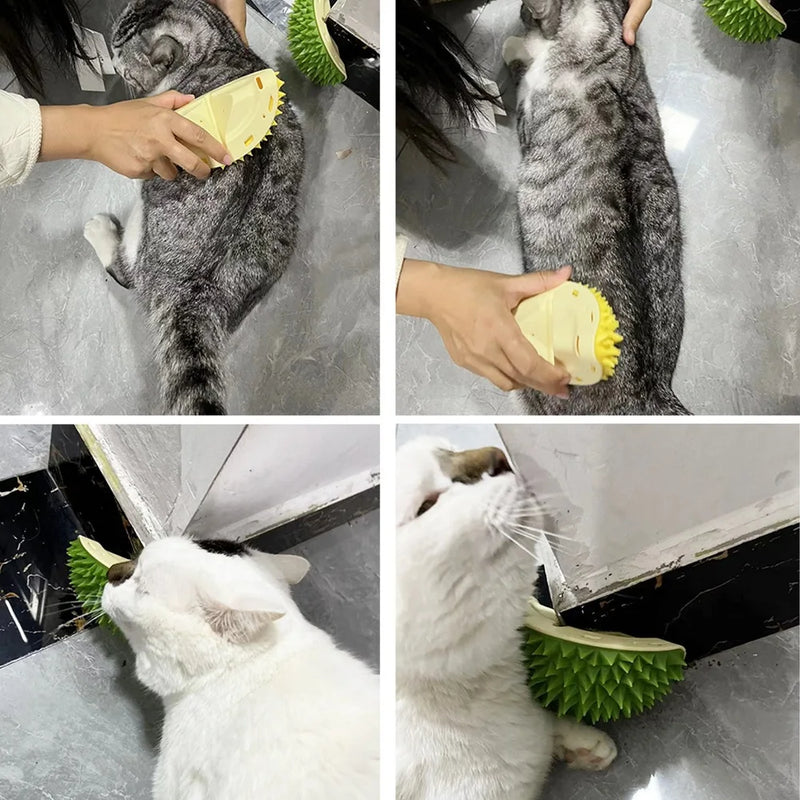 Arranhador e Massageador para Gatos e Removedor de Pelos para Cães e Gatos