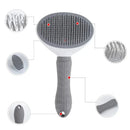 Escova para pelos de gatos, cães com pente de aço inoxidável