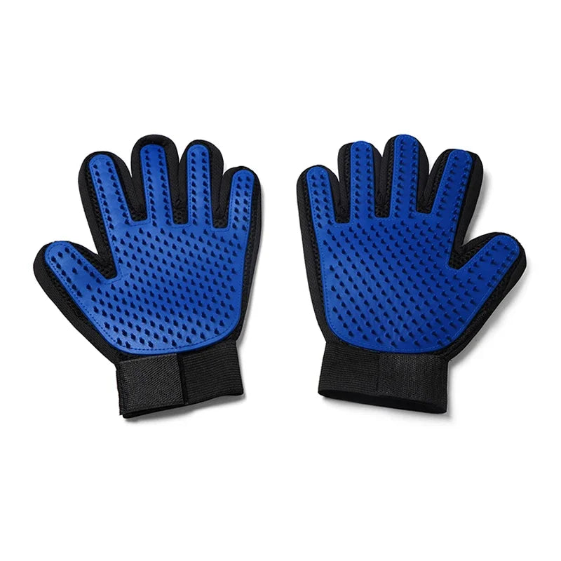 Luvas de Silicone para Escovação e Pente para Cabelo de Gatos e Cães