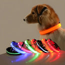 Coleira de nylon com LED para cachorro