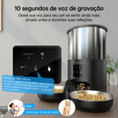 Comedouro inteligente automático para pets 5L com microfone