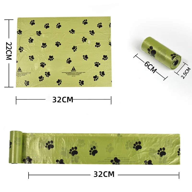 Bolsa para excrementos animales fabricada con material biodegradable.