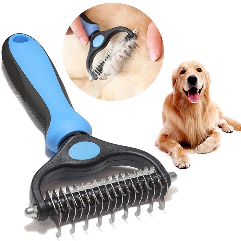 Escova profissional para remoção de pelos para cães e gatos